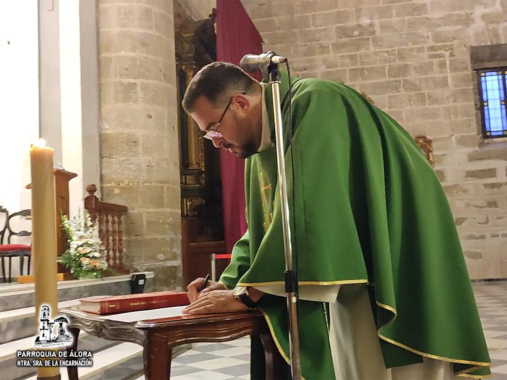 Toma de posesión del nuevo párroco de Álora