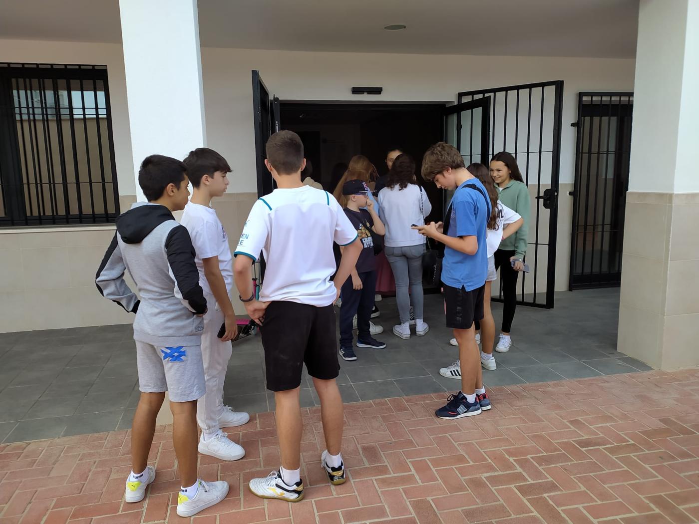 Jóvenes de Ronda participando en la Gymkana Urbana