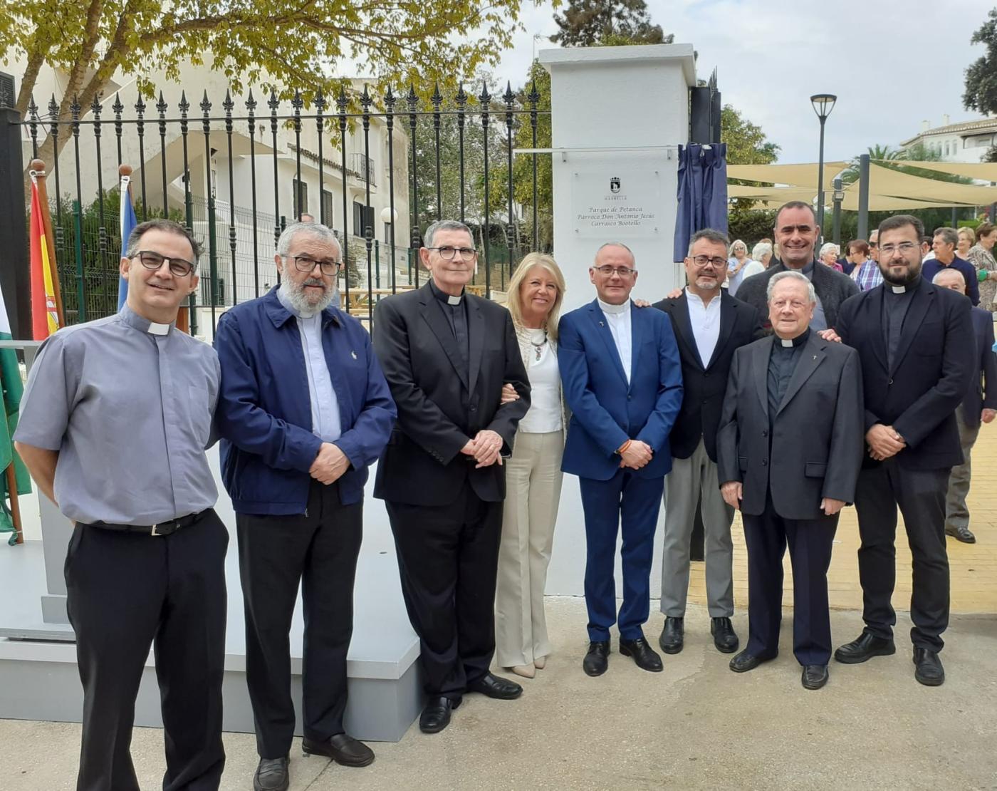 Inauguración del parque Antonio Jesús Carrasco Bootello en Marbella.