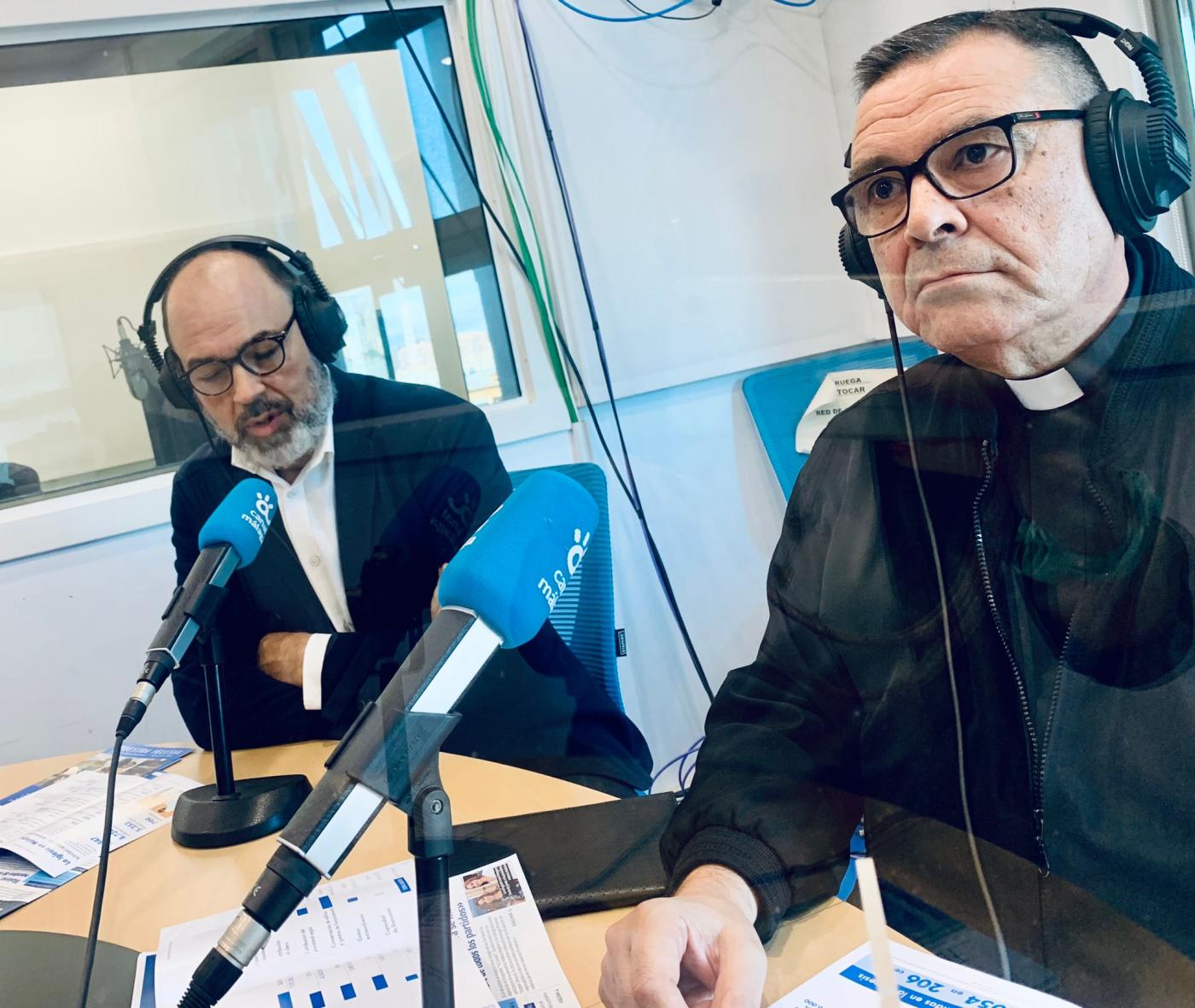 Antonio Moreno y Rafael Carmona durante la entrevista en Canal Málaga Radio