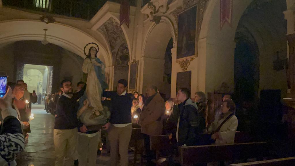 El arciprestazgo de Antequera vivió una Vigilia de la Inmaculada organizada por los jóvenes
