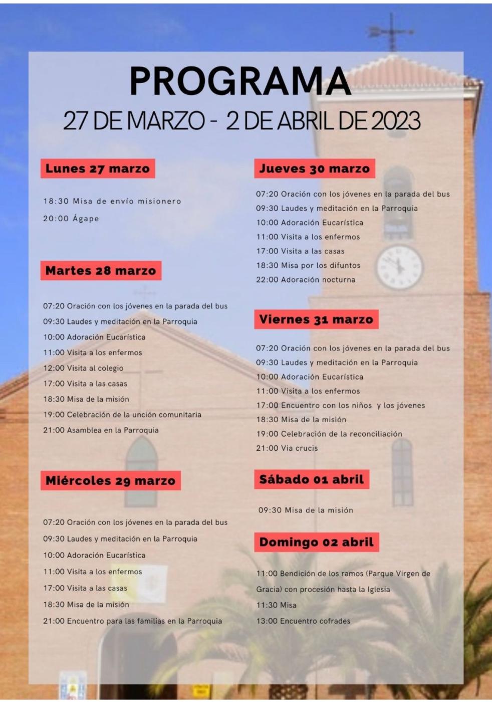 Villanueva de Tapia vive una Semana de Misión