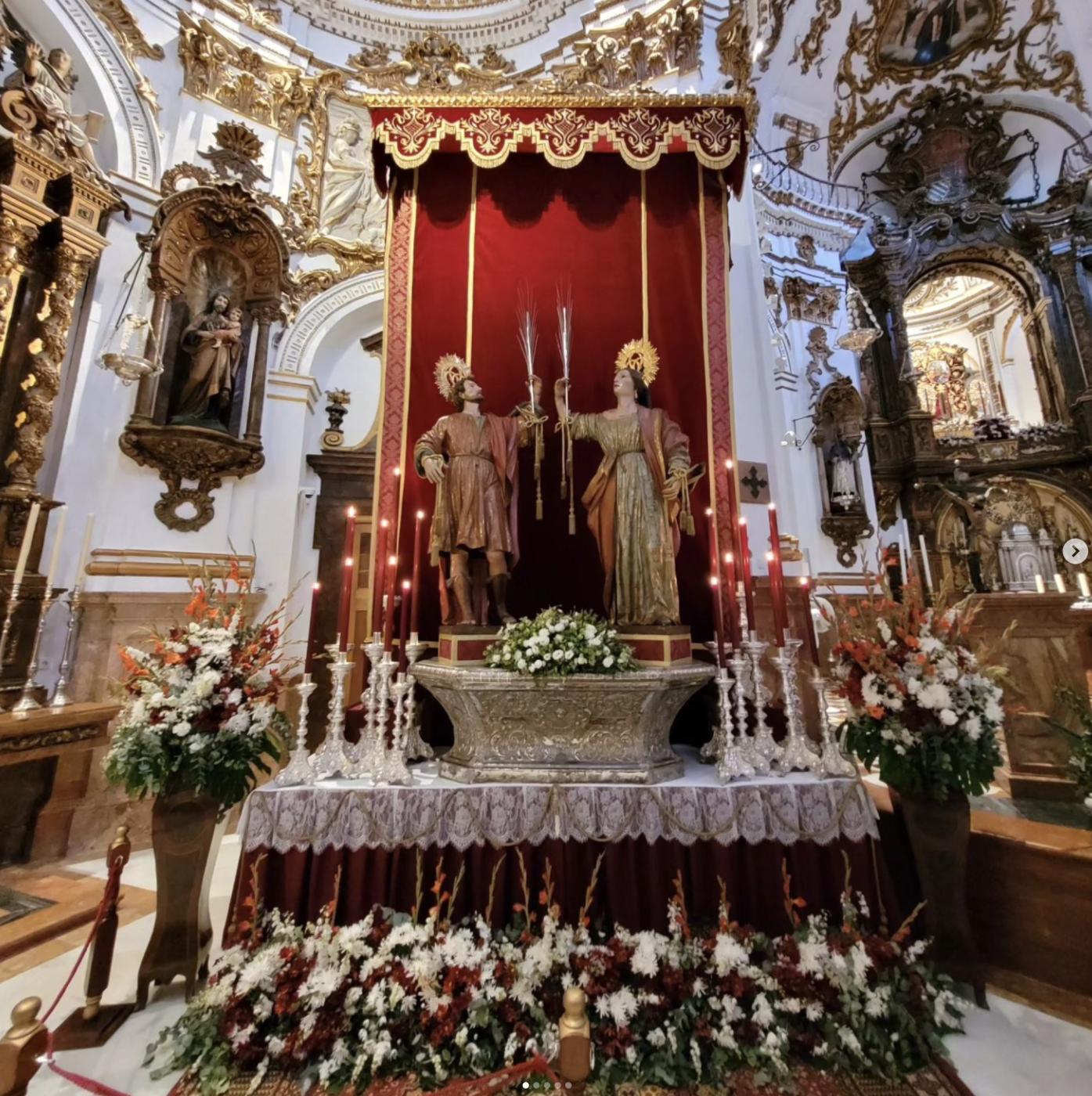 La ciudad de Málaga rinde culto a sus patronos, Ciriaco y Paula