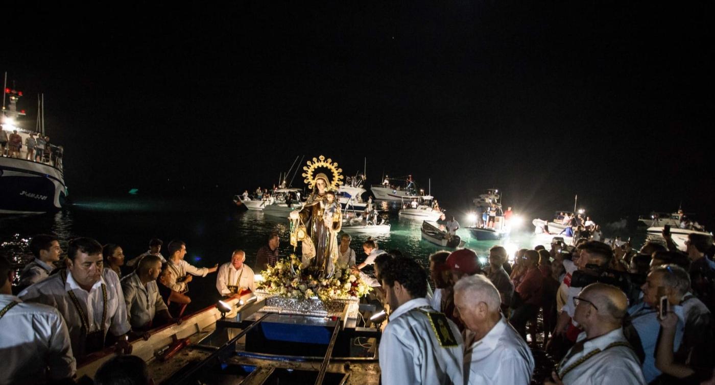 Virgen del Carmen de Torre del Mar en una foto de archivo//MIGUEL ÁNGEL