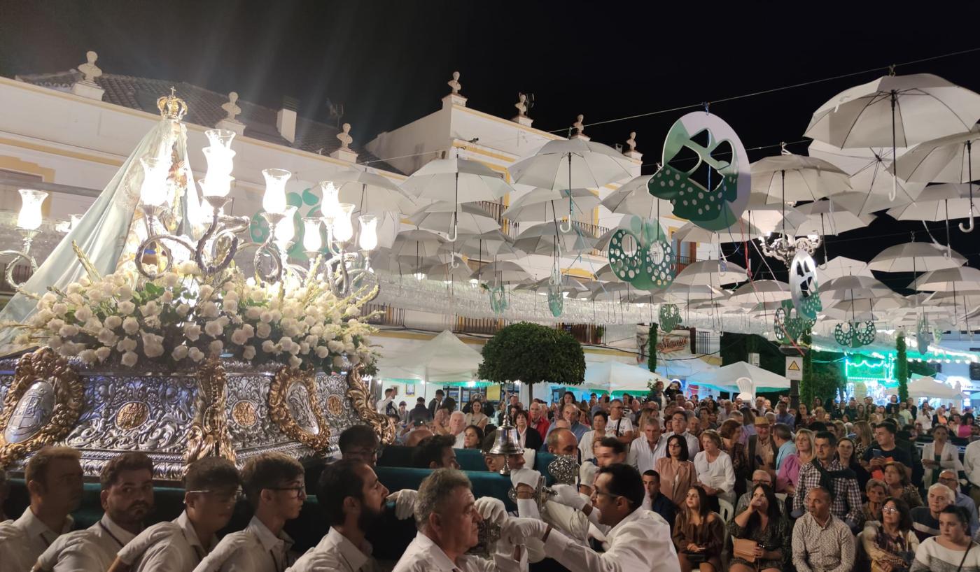 Virgen de las Nieves en la Feria de Torrox