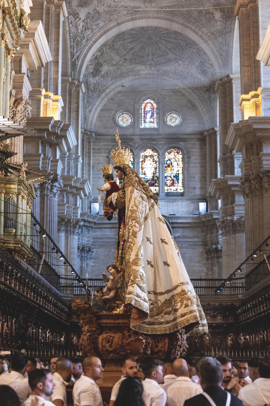 Virgen del Carmen del Perchel en la Catedral de Málaga//D. GAHETE