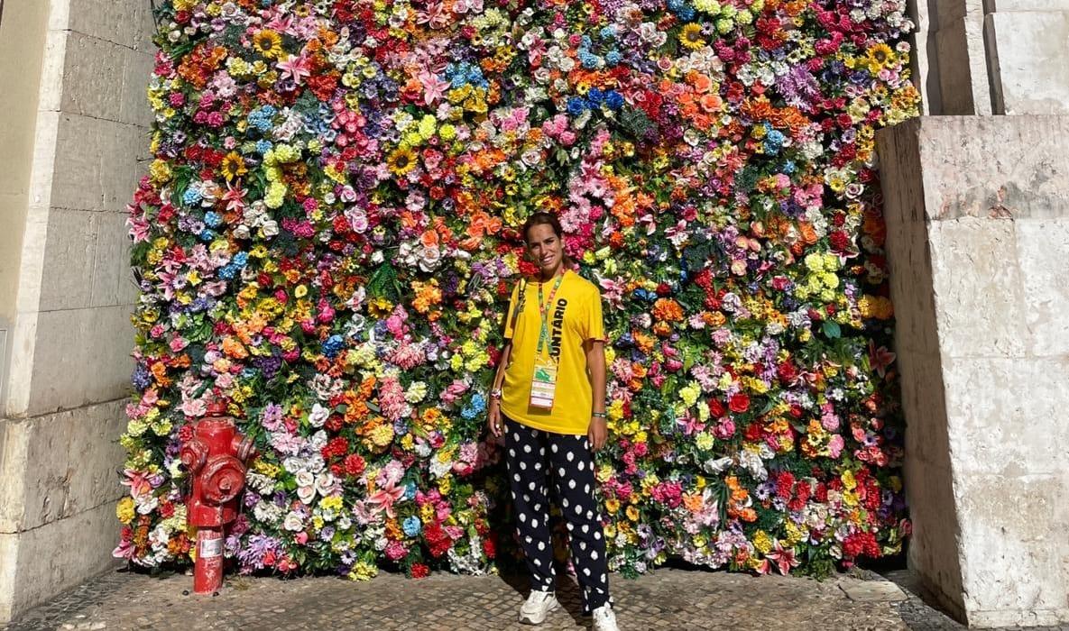 Ana Leiva, la hermana de José Manuel, también acudió como voluntaria a la JMJ