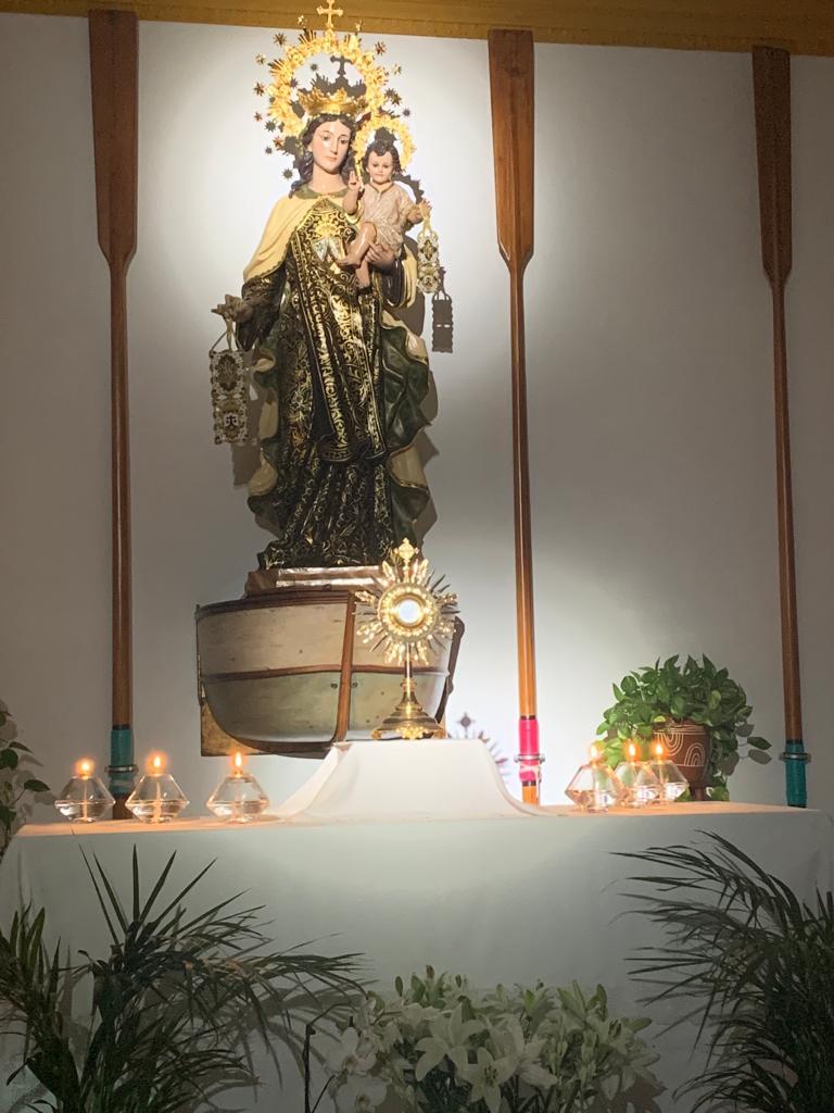 Se cumplen tres meses de adoración perpetua en la capilla de Huelin