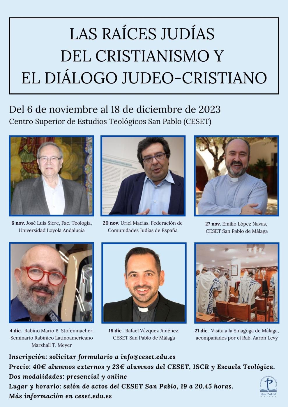 Las raíces judías del cristianismo serán el hilo conductor del próximo curso del CESET