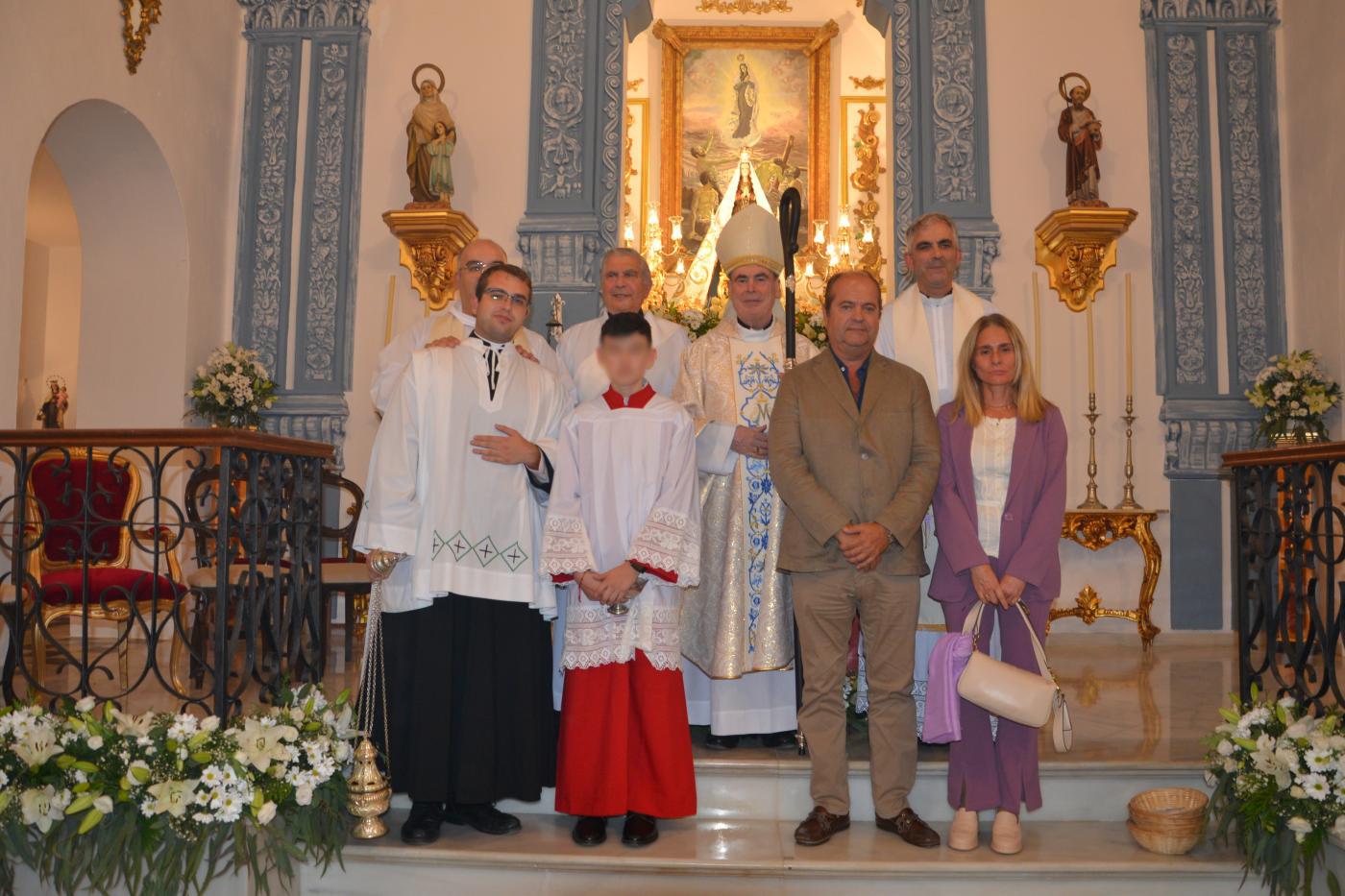 Bendición de la ermita de Nuestra Señora de las Nieves de Torrox, tras su restauración. FOTO: Ayuntamiento de Torrox