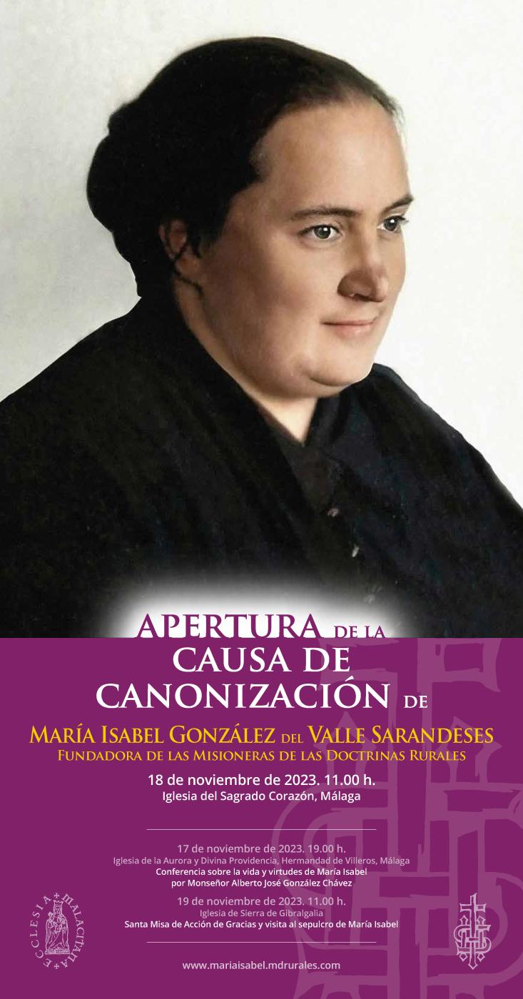 Abierta la causa de canonización de María Isabel González del Valle con otra buena noticia