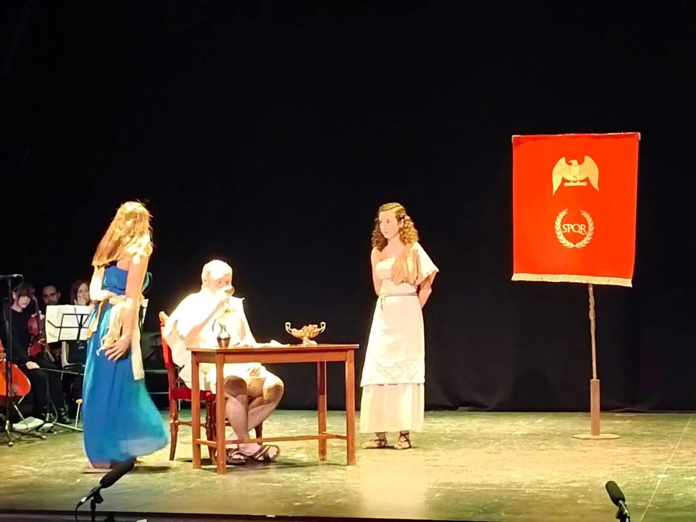 Momento de la obra "Ciriaco y Paula, el musical"