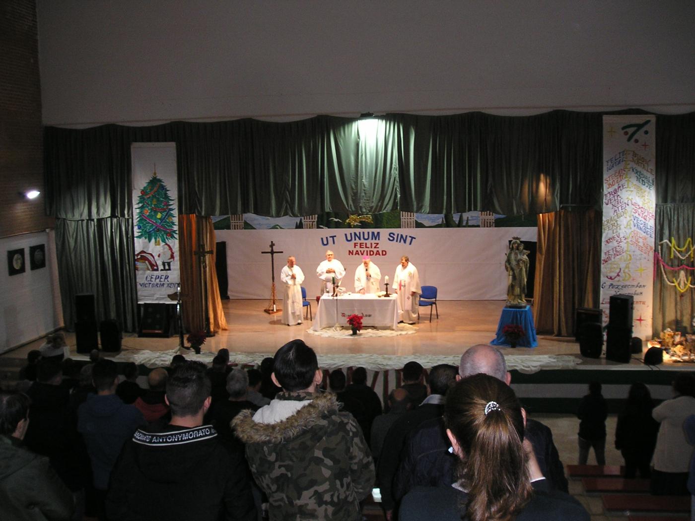 José, Mayte, María Aurora y María Angustias comparten la Navidad en el centro penitenciario