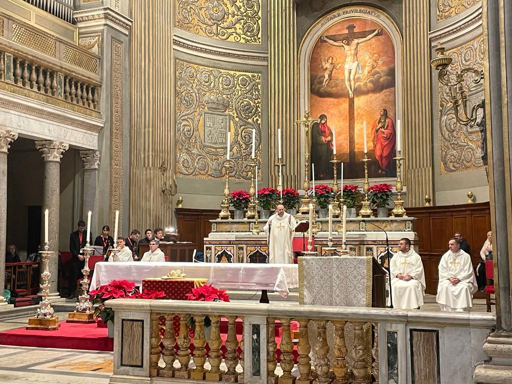 Escolanía de la Encarnación de Marbella en la Iglesia Española de Monserrat
