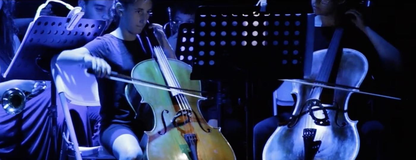 Escena del auto sacramental "Los Tres Ángeles"