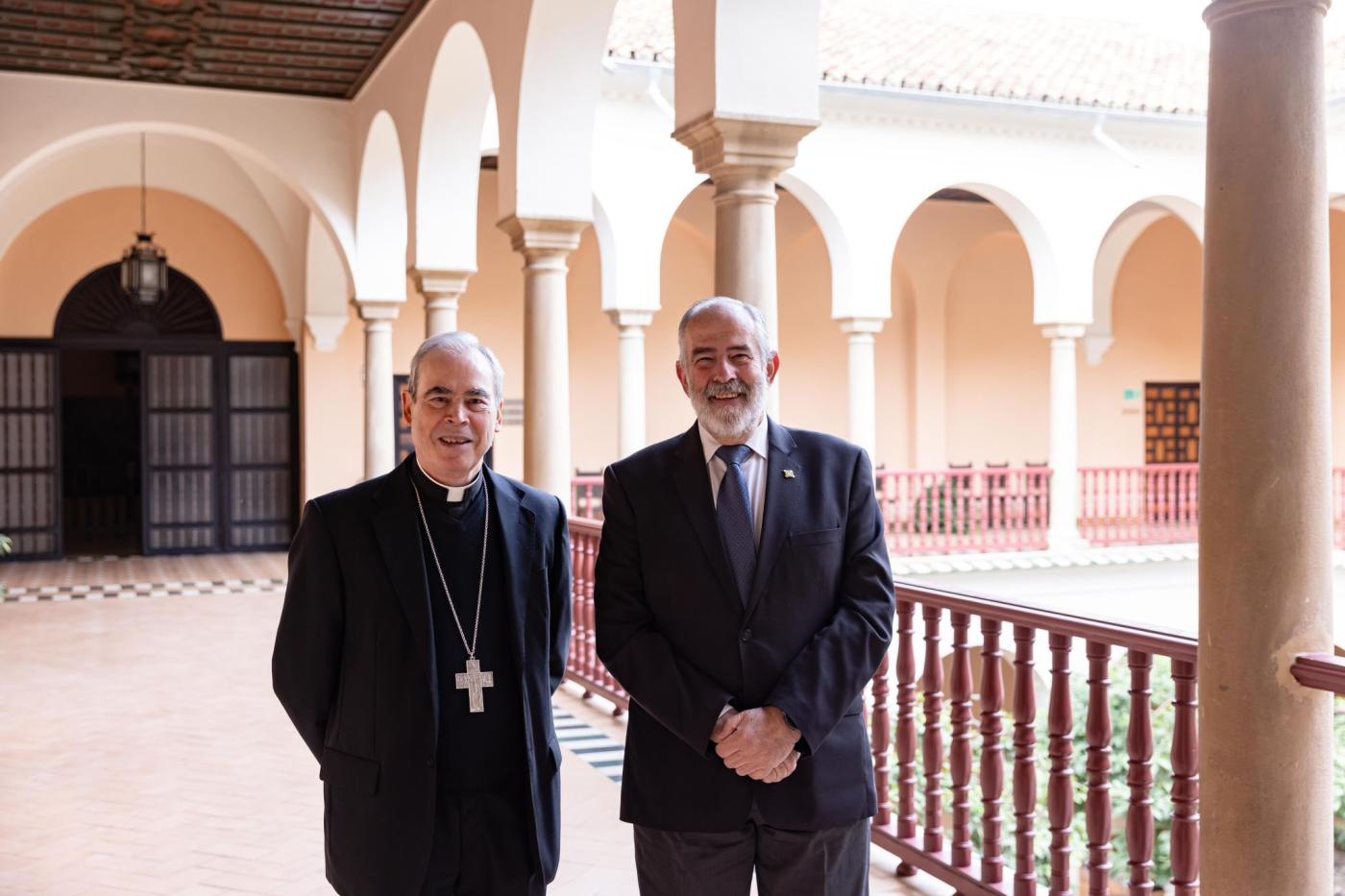 El Sr. Obispo recibe en audiencia al presidente de la Agrupación de Cofradías de Málaga, José Carlos Garín