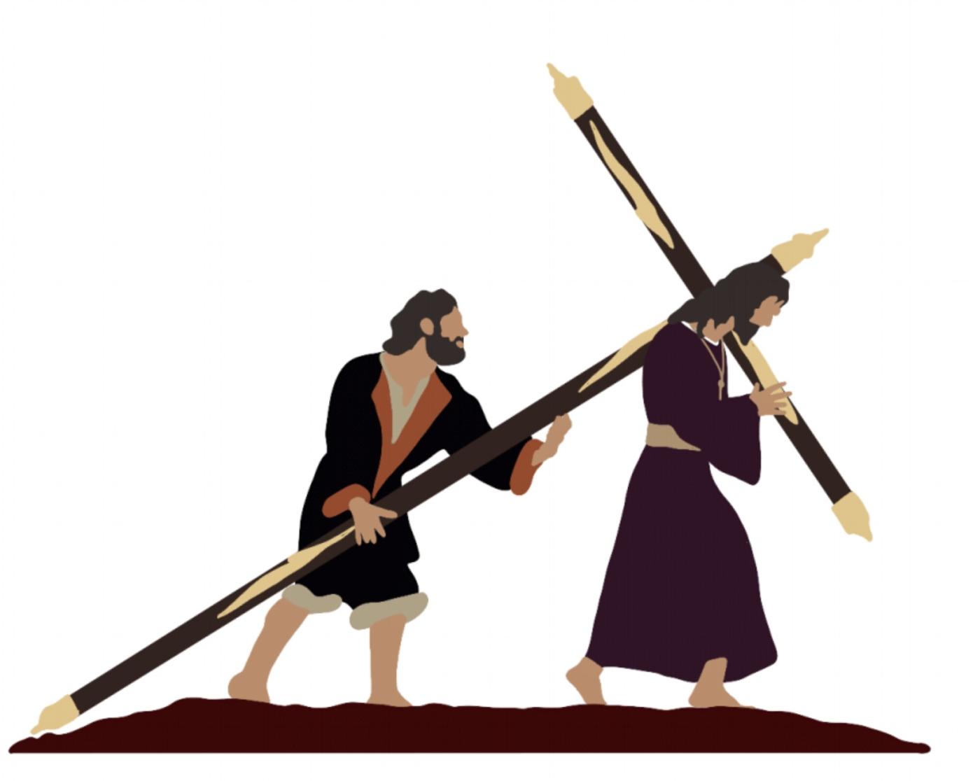 Reza el Via Crucis con ilustraciones de cofradías de Málaga y textos de autores muy diversos