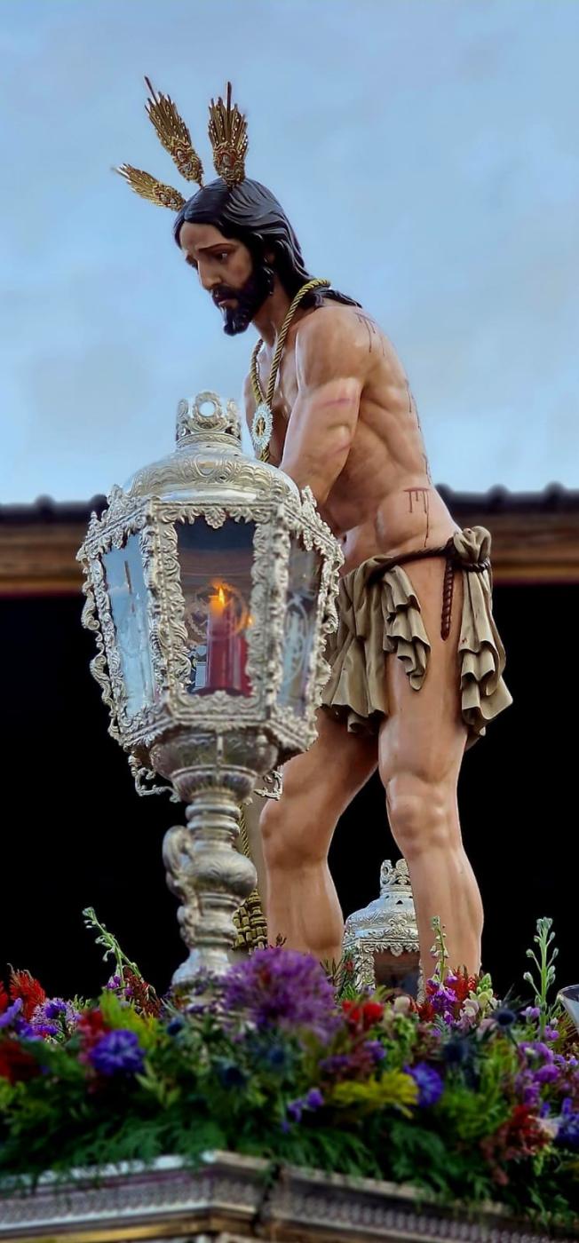 María Santísima de Gracia y Esperanza que acompaña a la Pollinica el Domingo de Ramos en Melilla. FOTO: Pedro Pomares