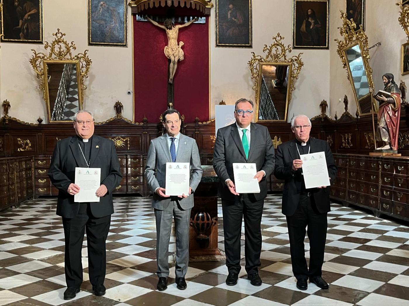 Firmado el Convenio entre Junta de Andalucía e Iglesia Católica para la constitución de la Comisión Mixta para el patrimonio cultural