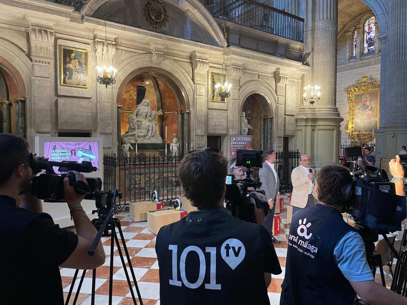 Presentación de la visita virtual en la Catedral de Málaga // E. LLAMAS