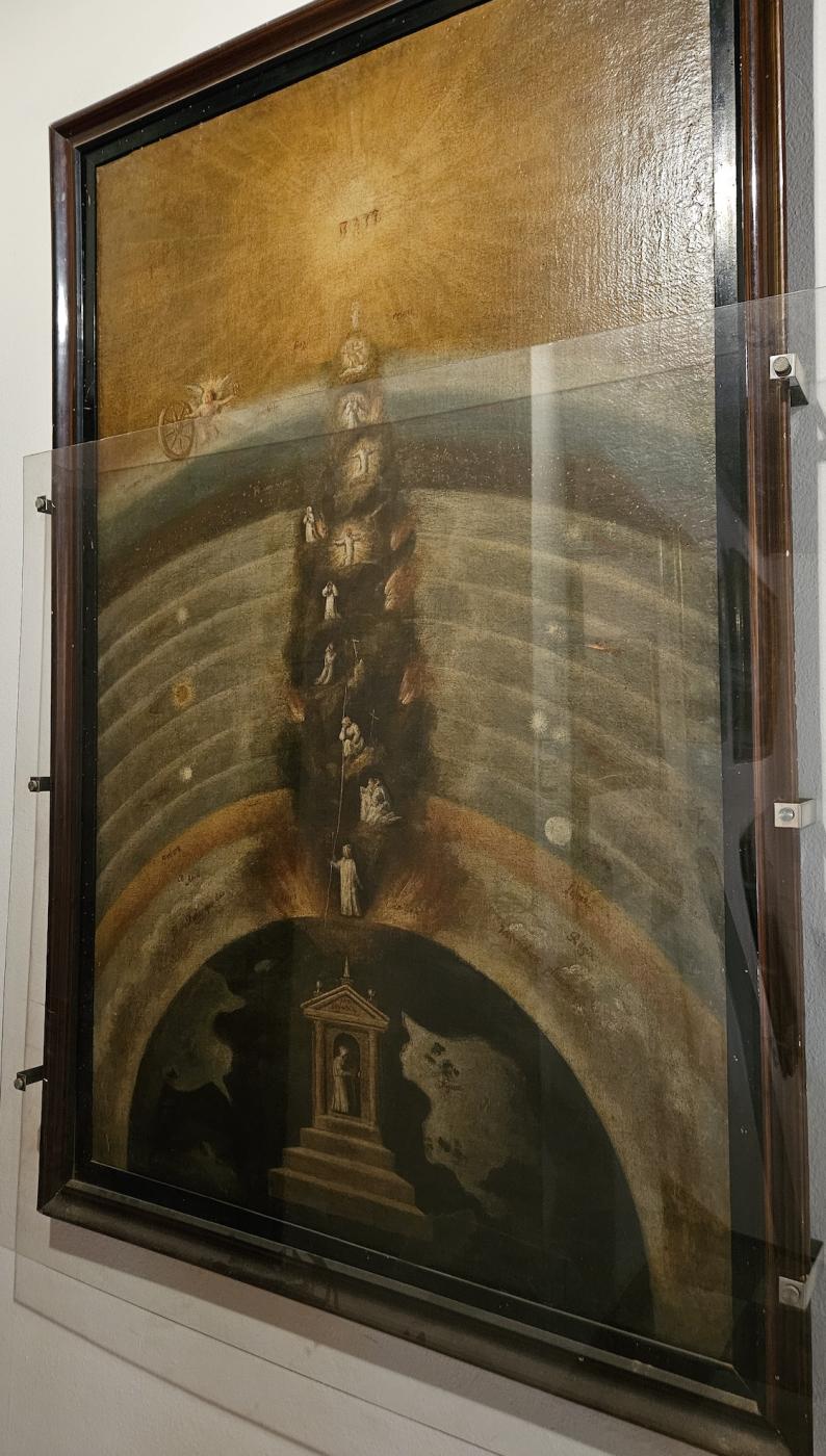 Cuadro sobre la espiritualidad de los monjes cartujos que se conserva en el museo catredalicio