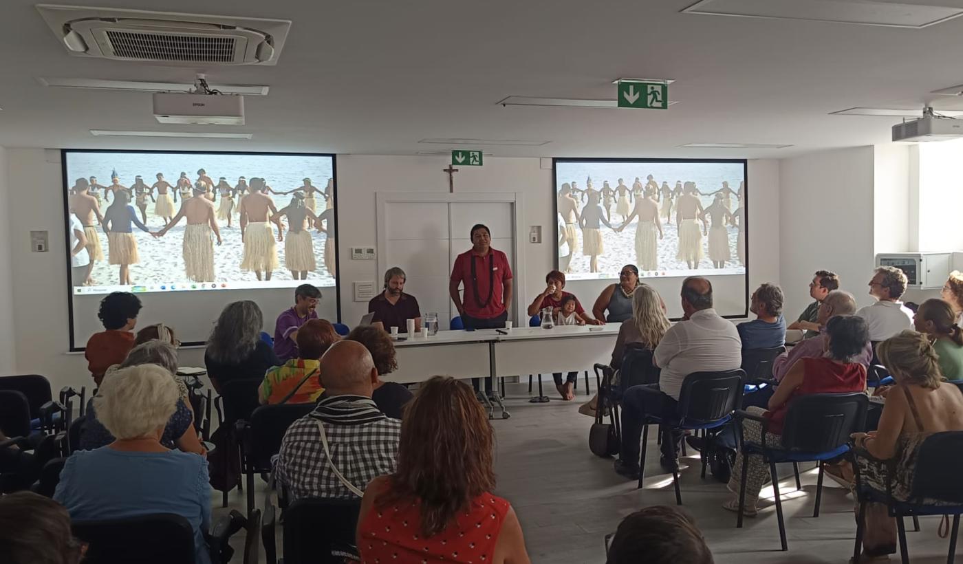Encuentro con líderes indígenas en el Tiempo de la Creación