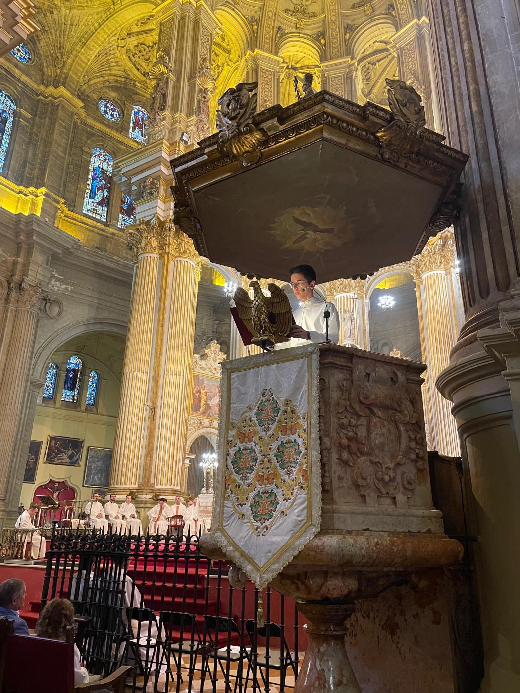 José Ignacio, José Francisco y Antonio, futuros diáconos de la Iglesia de Málaga