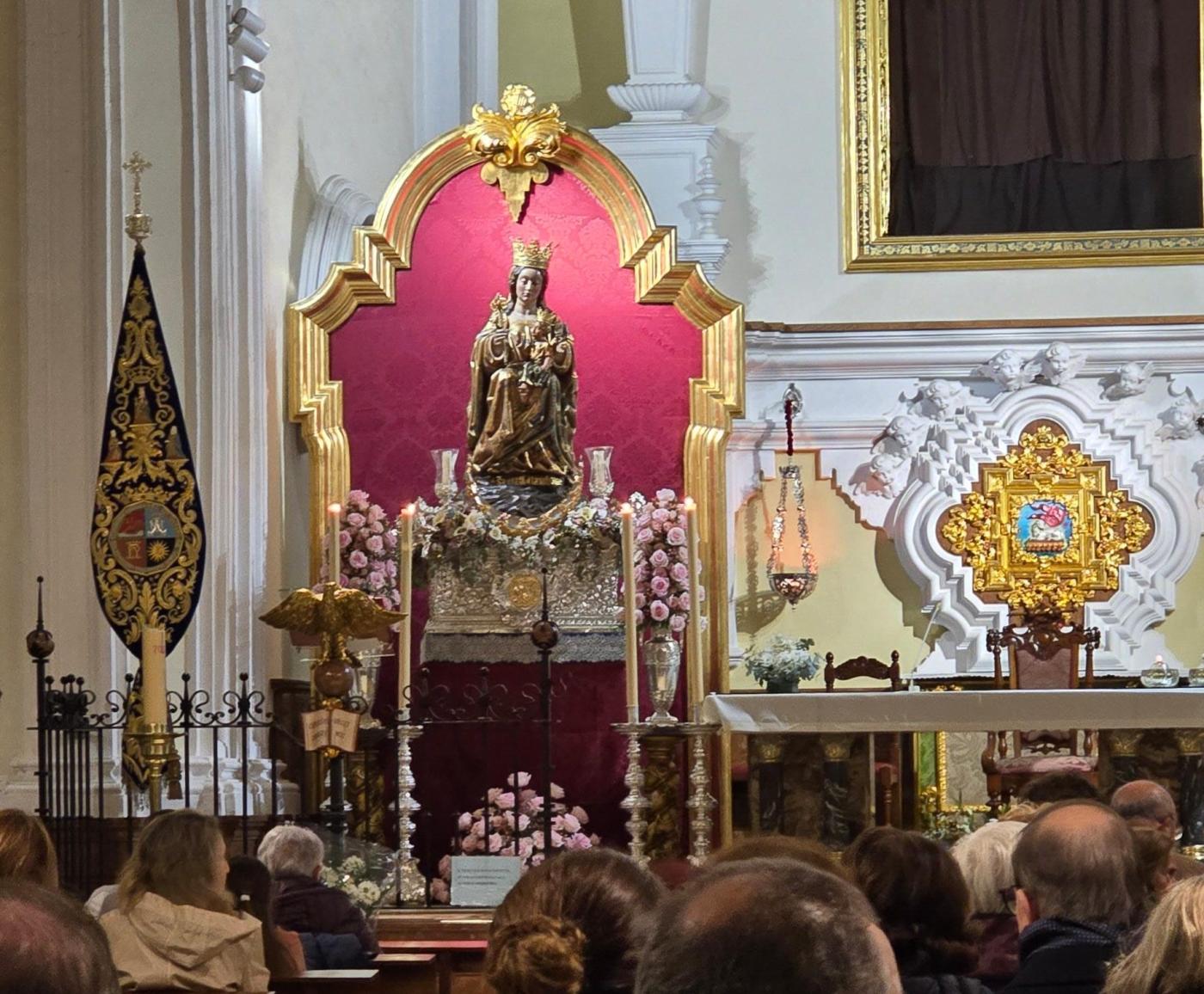 La llegada de la Patrona a la parroquia del Carmen, en el Perchel