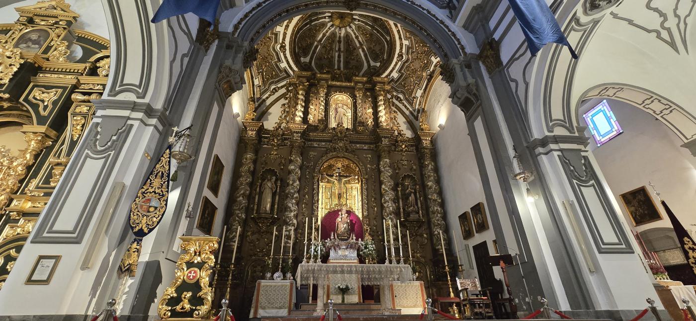 La llegada de la Patrona a la parroquia de San Juan, en Málaga