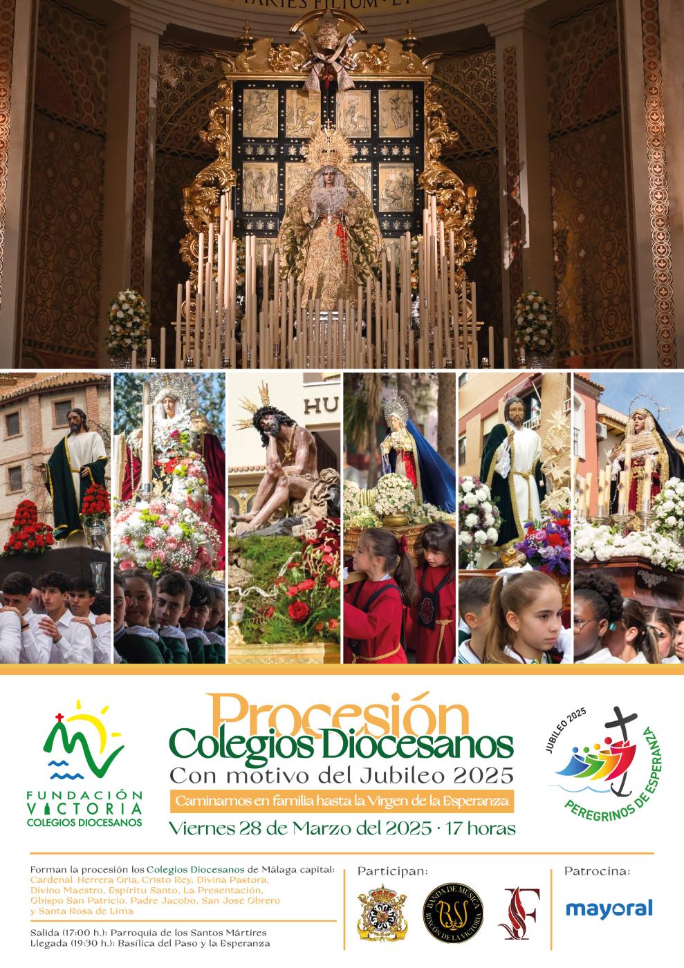 Cartel de la gran procesión escolar de Fundación Victoria