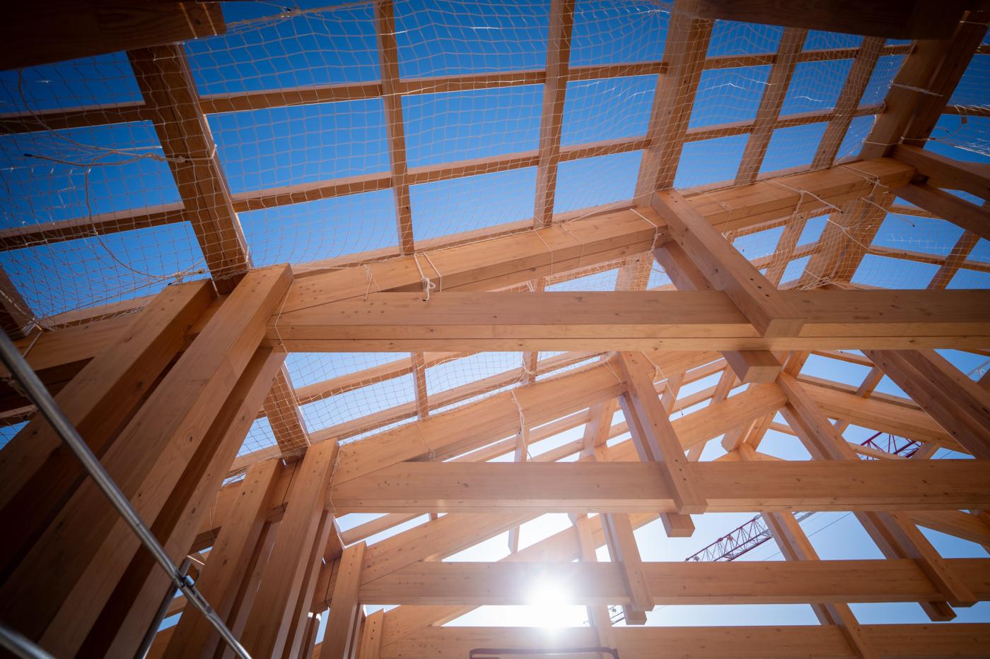 Visita del alcalde y miembros de la corporación municipal a las obras de la Catedral de Málaga