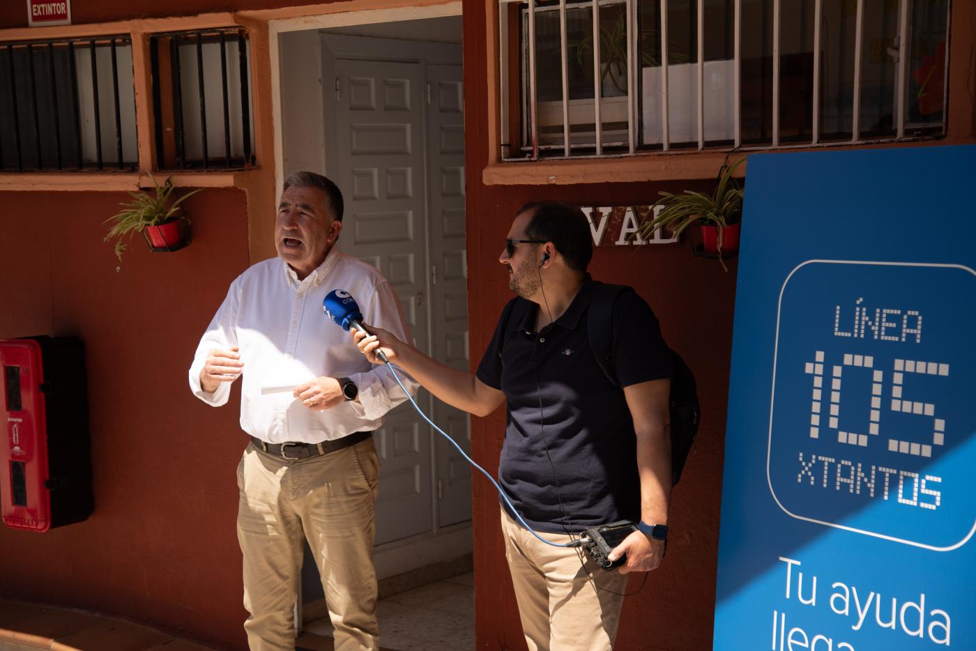 Parada de la Línea 105 en el Colegio Diocesano Cardenal Herrera Oria