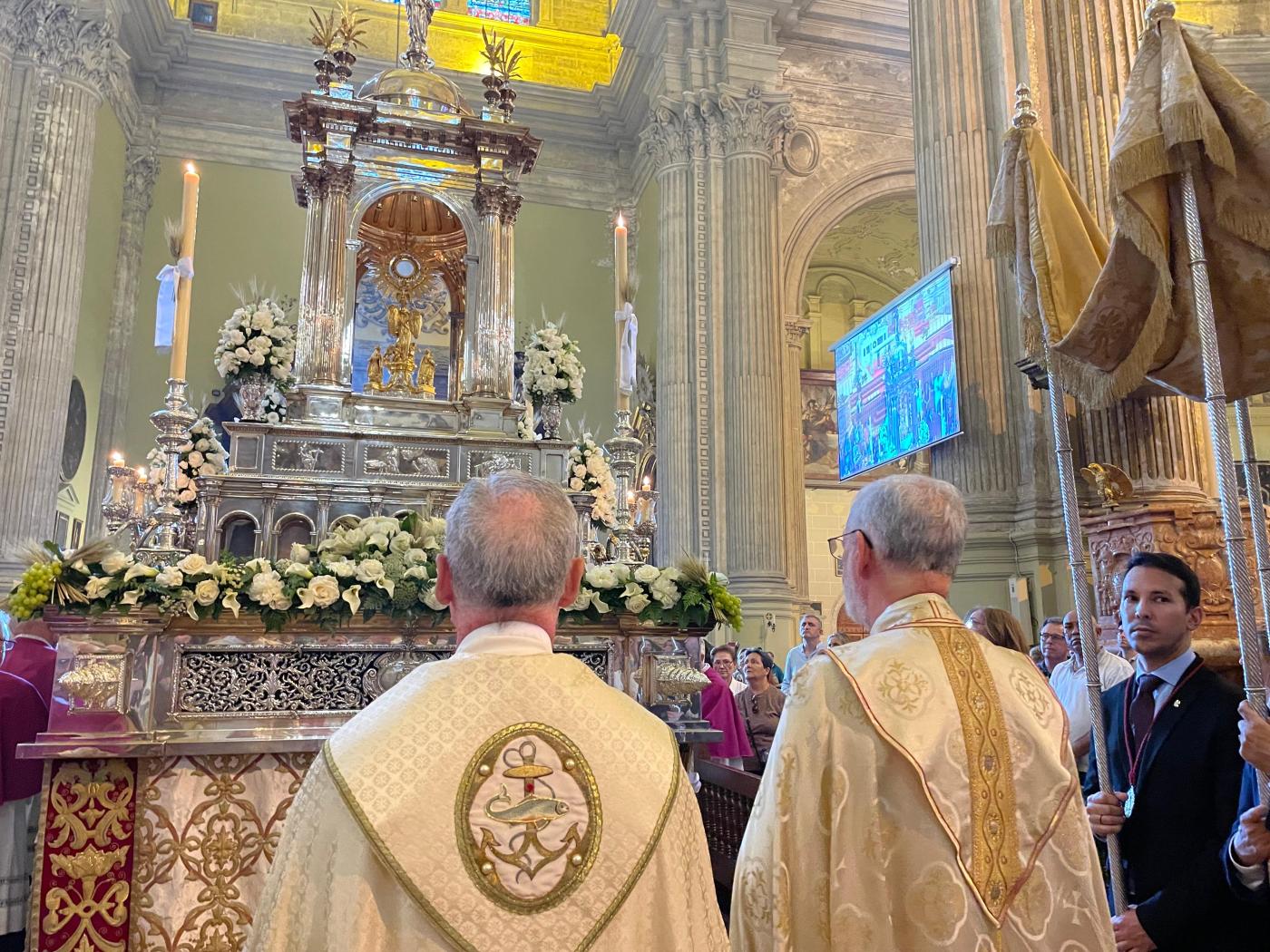 Imágenes de la procesión del Corpus Christi por las calles de Málaga