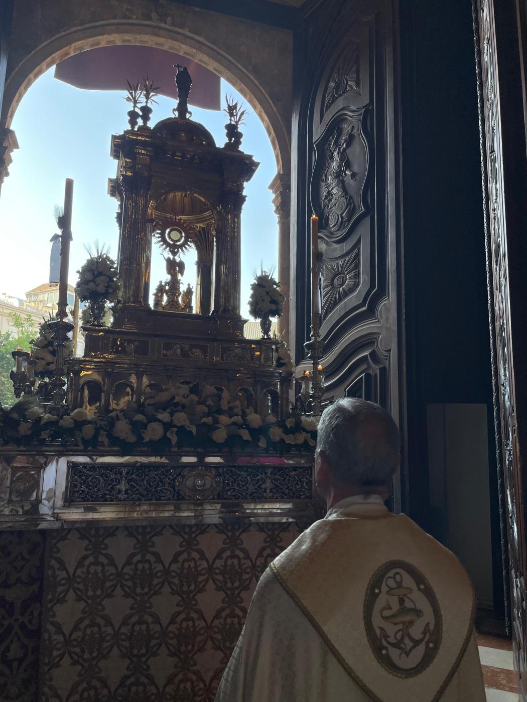 Imágenes de la procesión del Corpus Christi por las calles de Málaga