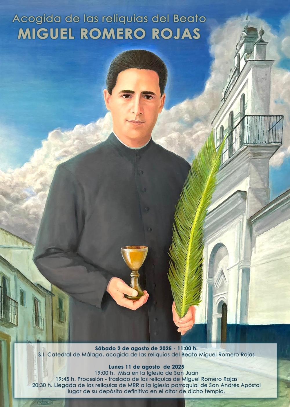 Las reliquias del beato Miguel Romero Rojas ya están en Coín