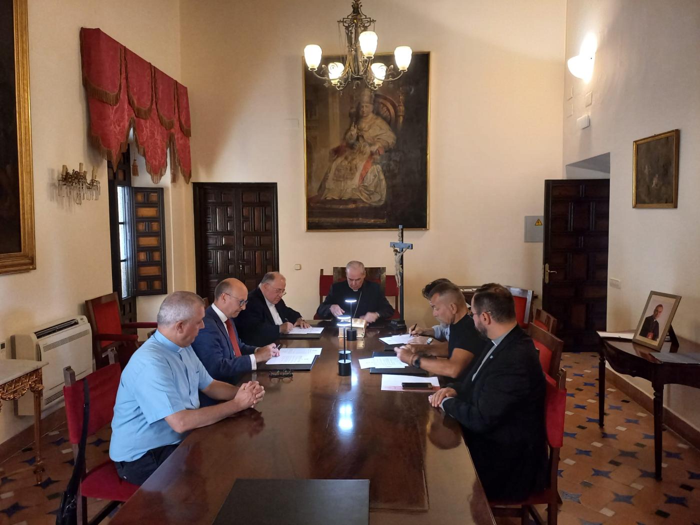 Juramento y profesión de fe de los miembros de la Comisión Delegada par la causa de canonización del Siervo de Dios Antonio Gamboa