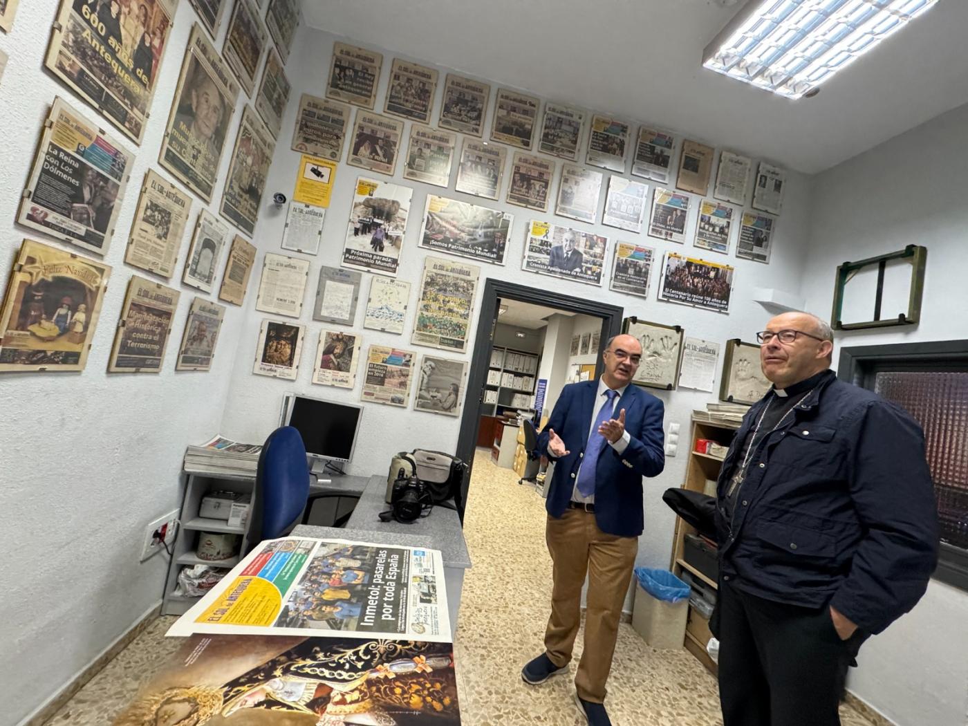 Visita a las instalaciones de El Sol de Antequera del Obispo de Málaga