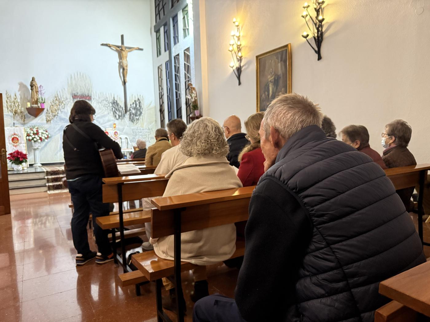 El Cotolengo recibe la visita del Obispo de Málaga en el Día de la Virgen de la Esperanza