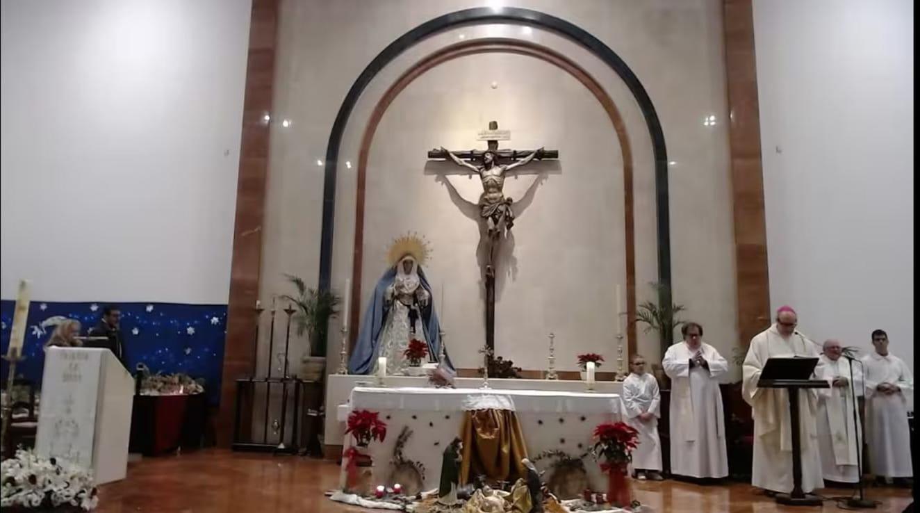 Mons. Satué visita a las familias de Estación de Cártama afectadas por las inundaciones